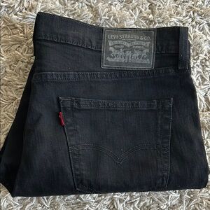 Levi's Black Slim Straight Jeans